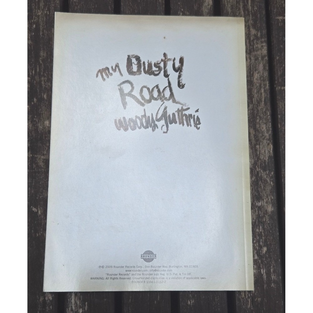 Woody Guthrie My Dusty Road Rounder Records Box Set Booklet Facsimile Inserts - Picture 4 of 4
